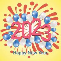 Happy New Year 2023 festival vector or background design
