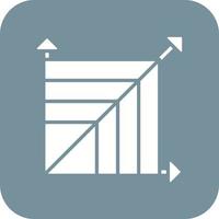 Scalable System Glyph Round Corner Background Icon vector