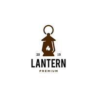 Lantern logo, classic old fashioned lantern post, Classic lamp logo icon design , Restaurant Vintage Logo design vector