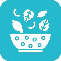 Dietary Food Glyph Round Corner Background Icon vector