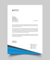 creative letterhead design template vector