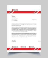 creative letterhead design template vector