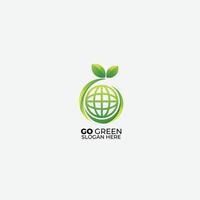 creative design go green gradient colorful vector