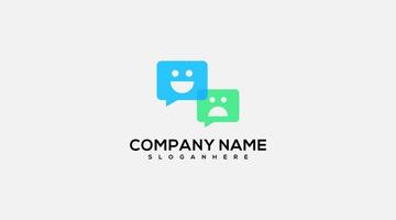 Unique Chatting Symbols Logo design vector template