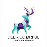 Vector deer concept logo design