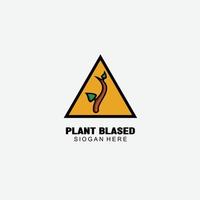 icono basado en plantas vector degradado colorido