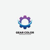 gear logo icon design colorful vector