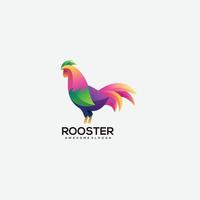 roaster logo design gradient colorful vector