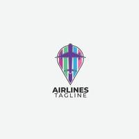 airlines design vector gradient color