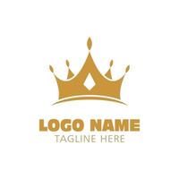 Crown Logo Template vector icon illustration design