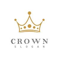 Crown Logo Template vector icon illustration design