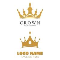 Crown Logo Template vector icon illustration design