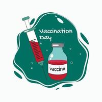 Vaccination Day banner vector illustration