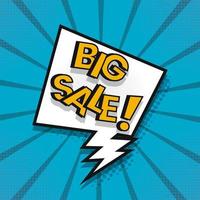 Big Sale in speech bubble design vector illustration