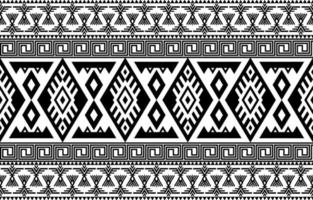 Ikat tribal seamless pattern. Ethnic Aztec fabric carpet mandala ornament native boho chevron textile. Geometric oriental tranditional. Abstract embroidery background. vector