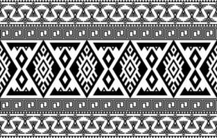 Ikat tribal seamless pattern. Ethnic Aztec fabric carpet mandala ornament native boho chevron textile. Geometric oriental tranditional. Abstract embroidery background. vector