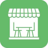 Furniture Store Glyph Round Corner Background Icon vector