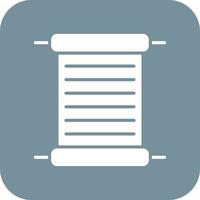 Papyrus Glyph Round Corner Background Icon vector