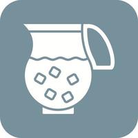 Sangria Glyph Round Corner Background Icon vector