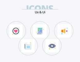 ux y ui flat icon pack 5 diseño de iconos. volumen apagado. silenciar. aplicación sitio web. página vector