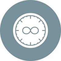 Time Loop Glyph Circle Icon vector