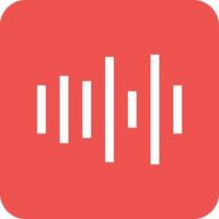 Singing Glyph Round Corner Background Icon vector
