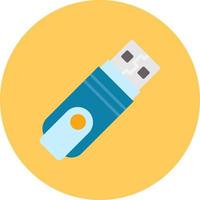 Usb Flash Drive Creative Icon Design vector