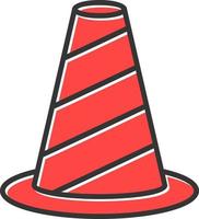 Traffic Cone Creative Icon Design vector