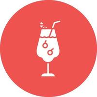 Margarita Glyph Circle Icon vector