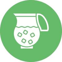 Sangria Glyph Circle Icon vector