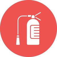 Fire Extinguisher Glyph Circle Icon vector