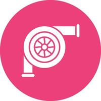 Turbo Glyph Circle Icon vector