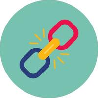 Link Creative Icon Design vector