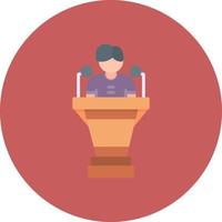 Politician Creative Icon Design vector