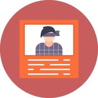 Wanted Creative Icon Design vector