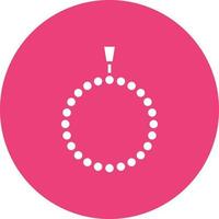 Tasbih Glyph Circle Icon vector