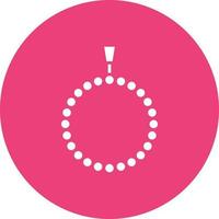 Tasbih Glyph Circle Icon vector