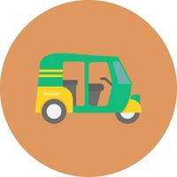 Rickshaw Creative Icon Design vector