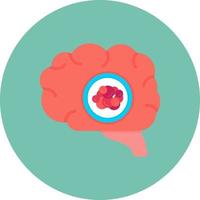 Brain Cancer Creative Icon Design vector