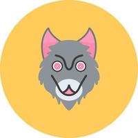 diseño de icono creativo de lobo vector