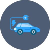 Electric Car Creative Icon Design vector