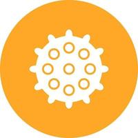 Massage Ball Glyph Circle Icon vector