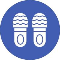 Slipper Glyph Circle Icon vector