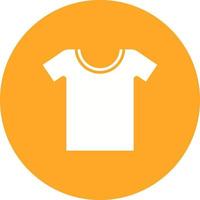 Tshirt Glyph Circle Icon vector