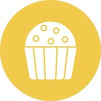 Truffle Glyph Circle Icon vector