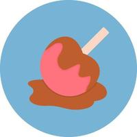 Caramel Apple Creative Icon Design vector