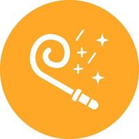 Party Blower Glyph Circle Icon vector