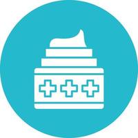 Pomade Glyph Circle Icon vector