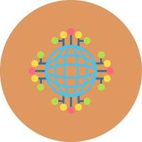 Global Network Creative Icon Design vector