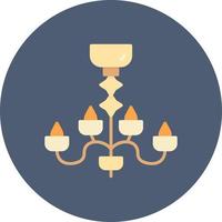 Chandelier Creative Icon Design vector